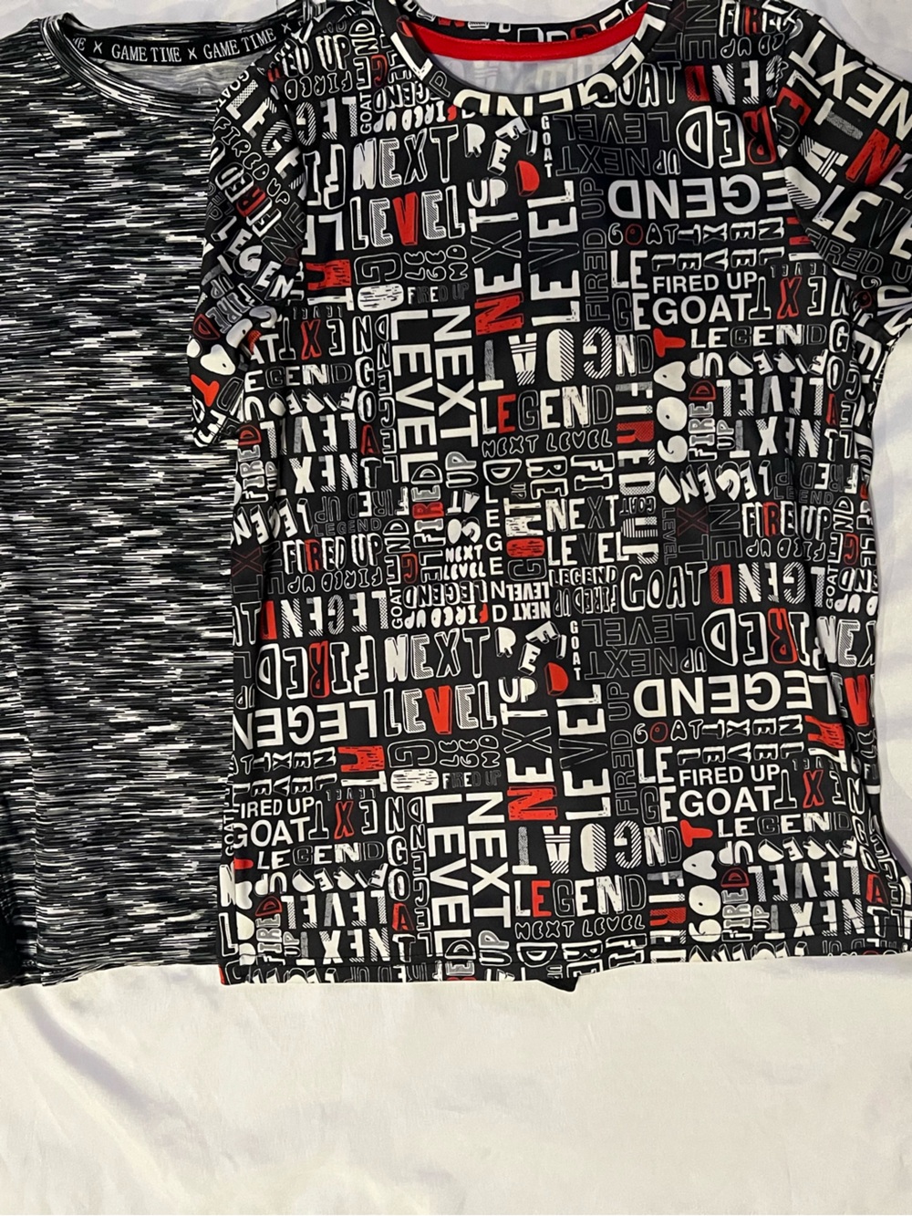 Game Time Boys Black & Gray Graphic Shorts
